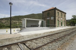 Estación de tren de Anzánigo. Foto: Agencias