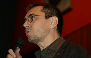Juan Carlos Monedero durante una conferencia en Zaragoza. Foto: lanegr@enrojo (AraInfo)