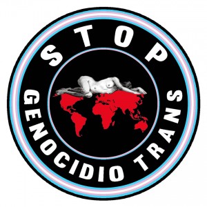 STOP genocidio trans logo