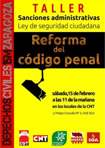 taller sanciones Uesca 15F