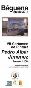 Cartel VII Certamen de Pintura Pedro Aibar Jiménez Baguena chorche tricas