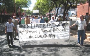 Cinco campesinos, ahora en huelga de hambre, fueron detenidos por los sucesos de Curuguaty en 2012.