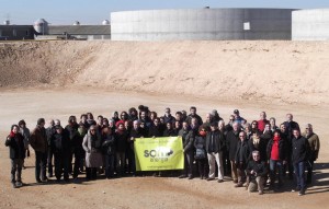 Visita durante las obras de la planta. Foto: Som Energia [Galería de imágenes]
