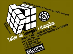 cartel taller curso luengas BIC