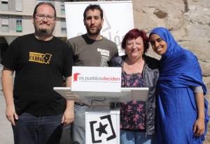Presentación candidatura aragonesa de "Os Pueblos Deciden"