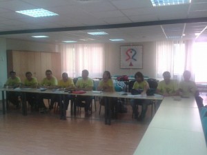 Imagen facilitada por el comité de huelga de la reunión mantenida en el SAMA.