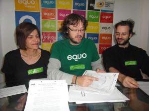 Lorenzo Meler (en el centro) en una imagen de archivo de Equo.