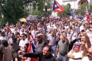 Imagen de archivo de una manifestación independentista en Puerto Rico. Foto: PL