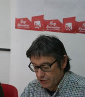 El coordinador comarcal de IU A Llitera, Carlos Gavín.