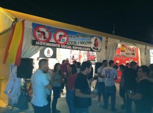 Puesto de MSR en las fiestas de Algete 2013.
