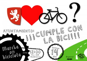 Cartel de Pedalea para el evento de este domingo.