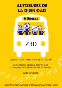 Entre otras cosas, han organizado un autobús que saldrá de Zaragoza para participar en Uesca en la manifestación del día 23 de octubre.