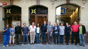 Representantes de las territoriales de Fiare en la sede de Bilbo. Foto: @fiareBE