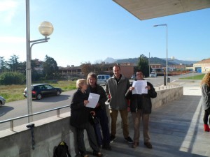 Miembros de la Plataforma durante la 
