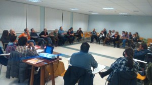 Asamblea constituyente de Ganemos Exeya y Pueblos celebrada el pasado 5 de diciembre. Foto: @Ganemosejeayp