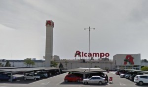 La concentración ha tenido lugar en el Alcampo de Utebo. Foto: CCOO Aragón
