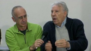 José Iglesisas junto a Manuel Sáez, ambos de Baladre