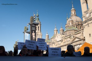 Concentración en Zaragoza. Foto: Diego Díaz [Galería]