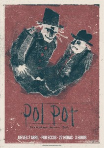 Cartel del concierto de esta noche.