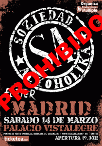 soziedad alkoholika Madrid Censurado
