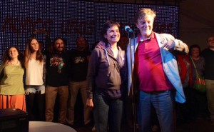 Luisa Broto y Pedro Santisteve, candidatos de Zaragoza en Común. Foto: @arainfonoticias