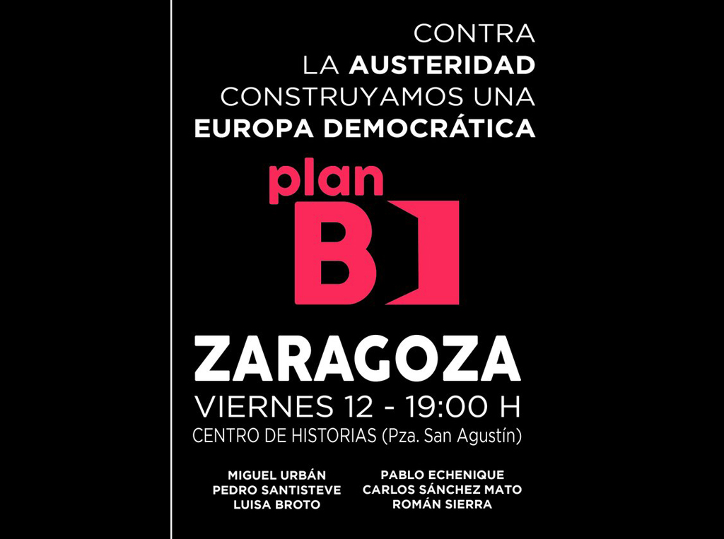 Zaragoza Acoge La Presentación De Las Jornadas Sobre El “Plan B”