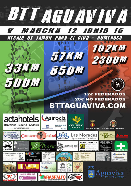 BTT Aguaviva 2016 cartel