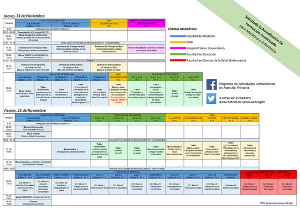 Encuentro Salud Comunitaria ZGZ nov programa 2