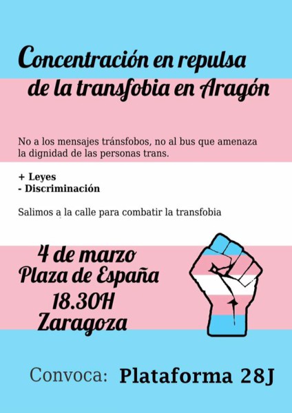 Plataforma 28J stop transfobia 4M