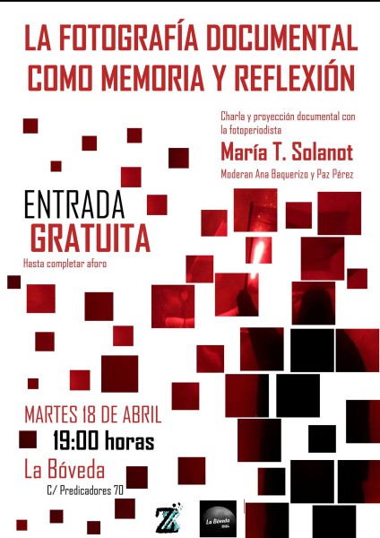 Cartel de la Jornada ZeroGrados y María T. Solanot