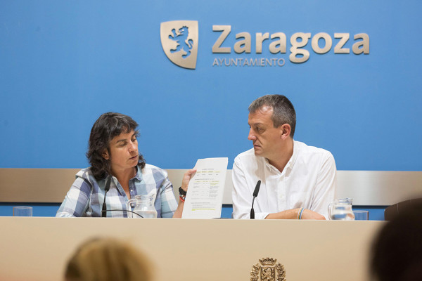 Broto y Rivarés durante la rueda de prensa de este viernes. Foto: AZ