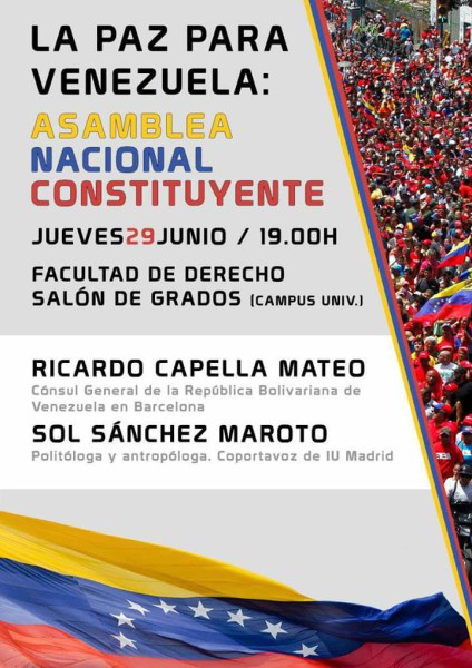 Zgz charla Venezuela PAZ