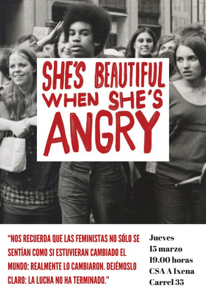 she was beutiful when she is angry