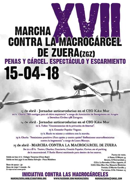 Foto: Marcha contra la Macrocárcel de Zuera