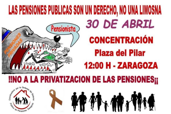 Foto: Coordinadora por la Defensa del Sistema Público de Pensiones Zaragoza