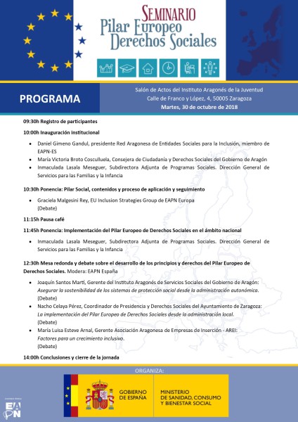 Programa Seminario Pilar Europeo DDSS_Zaragoza