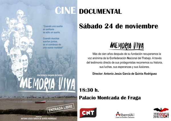 Cartel memoria viva 24 noviembre-1