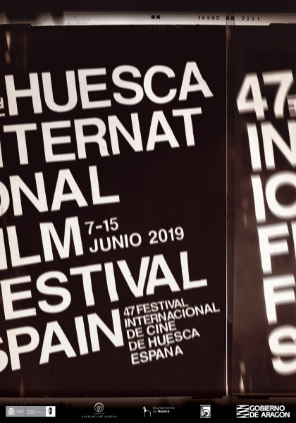 Cartel oficial de la 47 edición del Festival Internacional de Cine de Huesca, realizado por la diseñadora Ana Criado