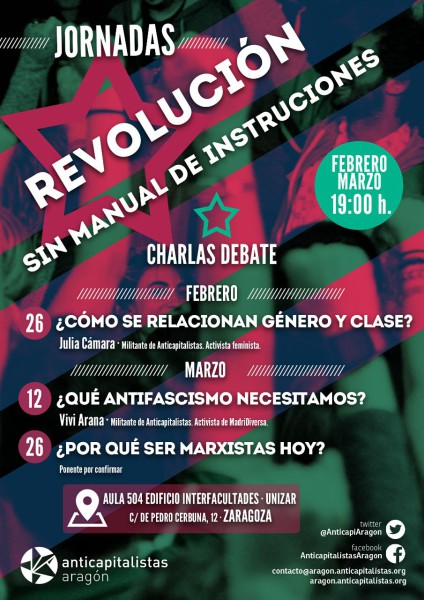 Cartel Revolución sin manual de instrucciones