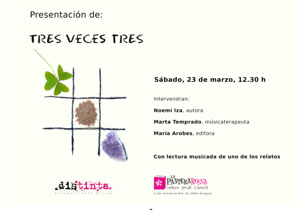 Presentación el libro Tres veces tres