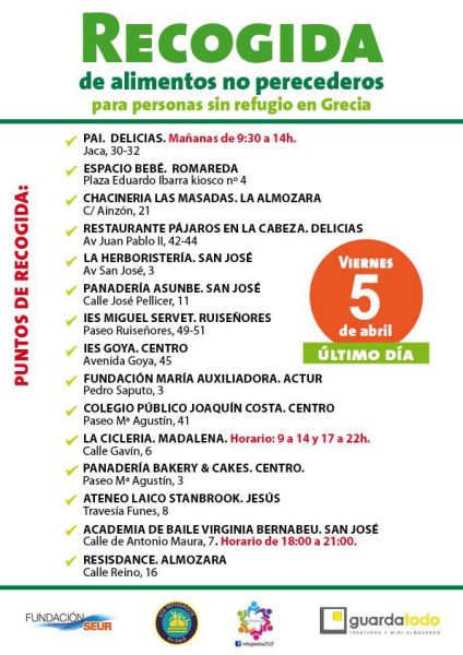 recogida puntos habilitados