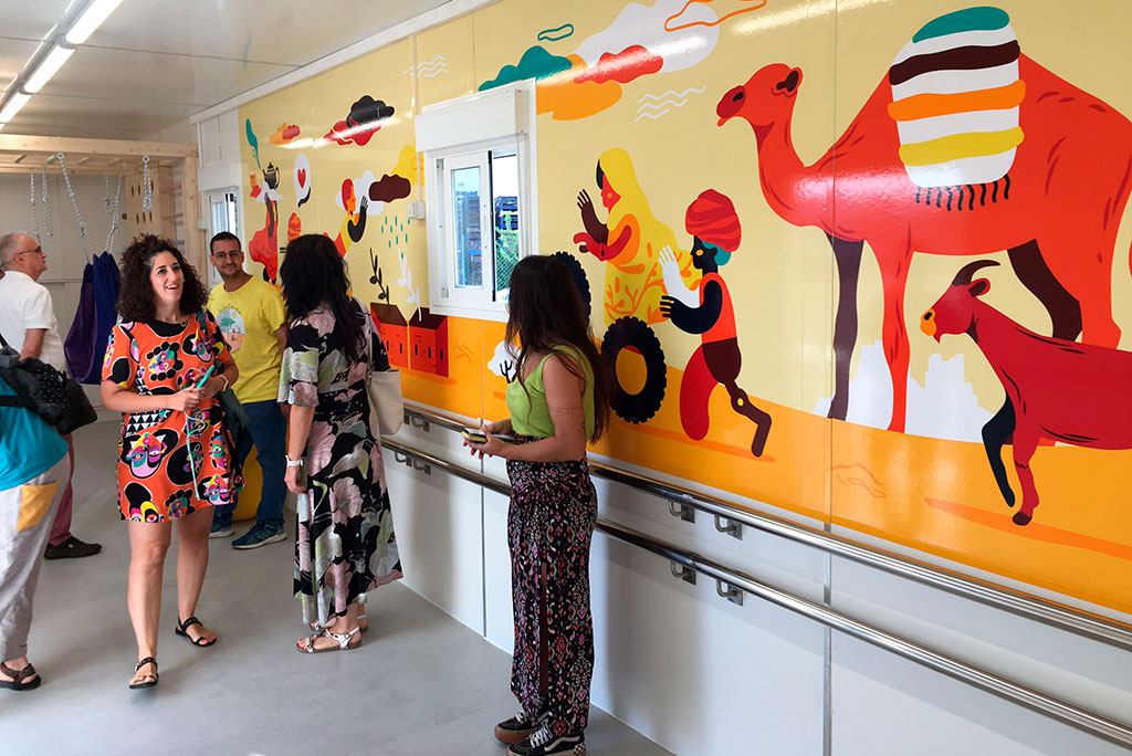 Sala de psicomotricidad para menores saharauis