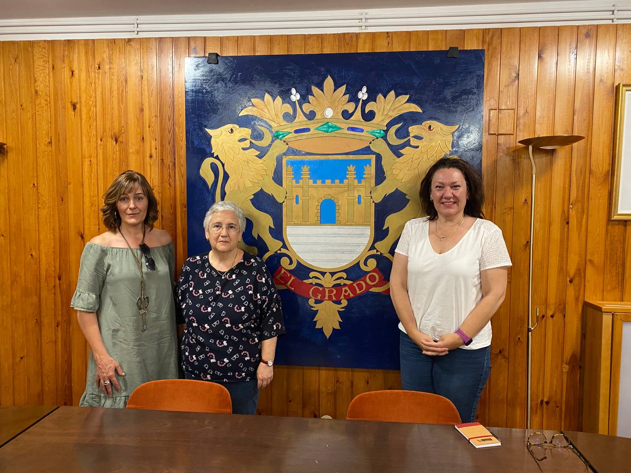 Raquel Marco de Aragón Existe con las alcaldesas de El Grado y La Puebla de Castro