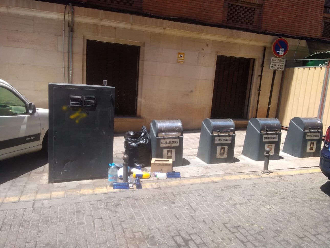 Contenedores en Teruel