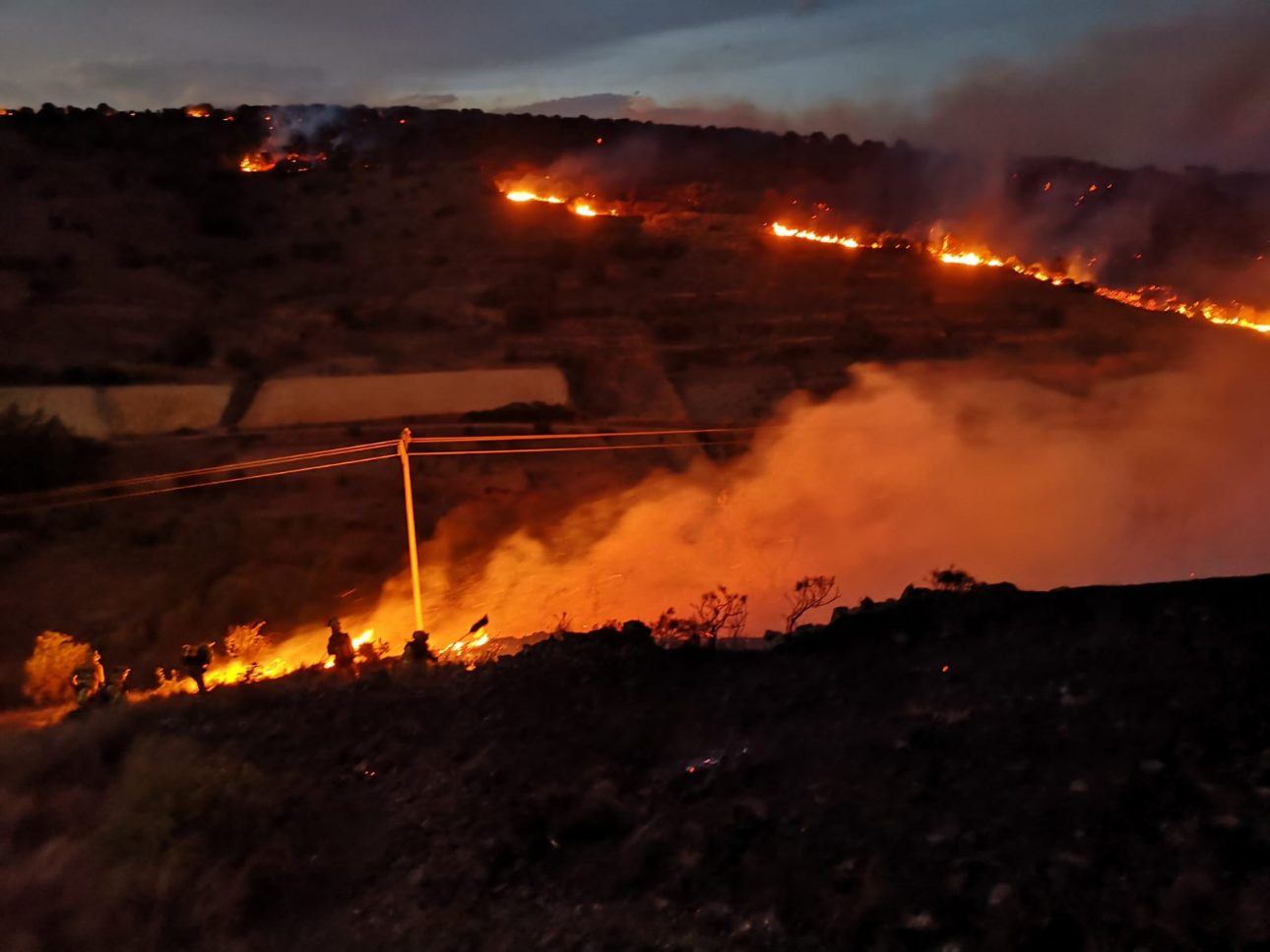 incendio en el Moncayo