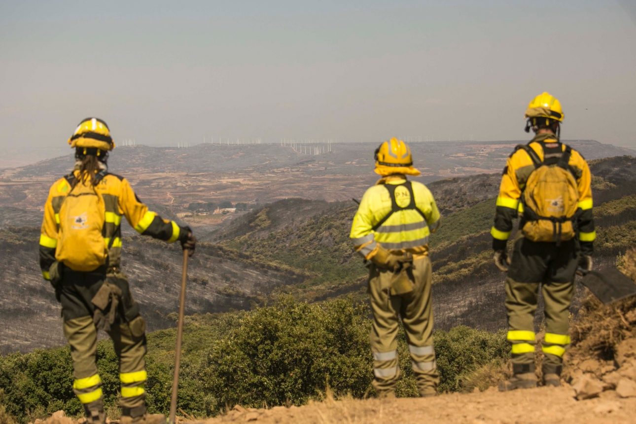 controlado el incendio en el Moncayo