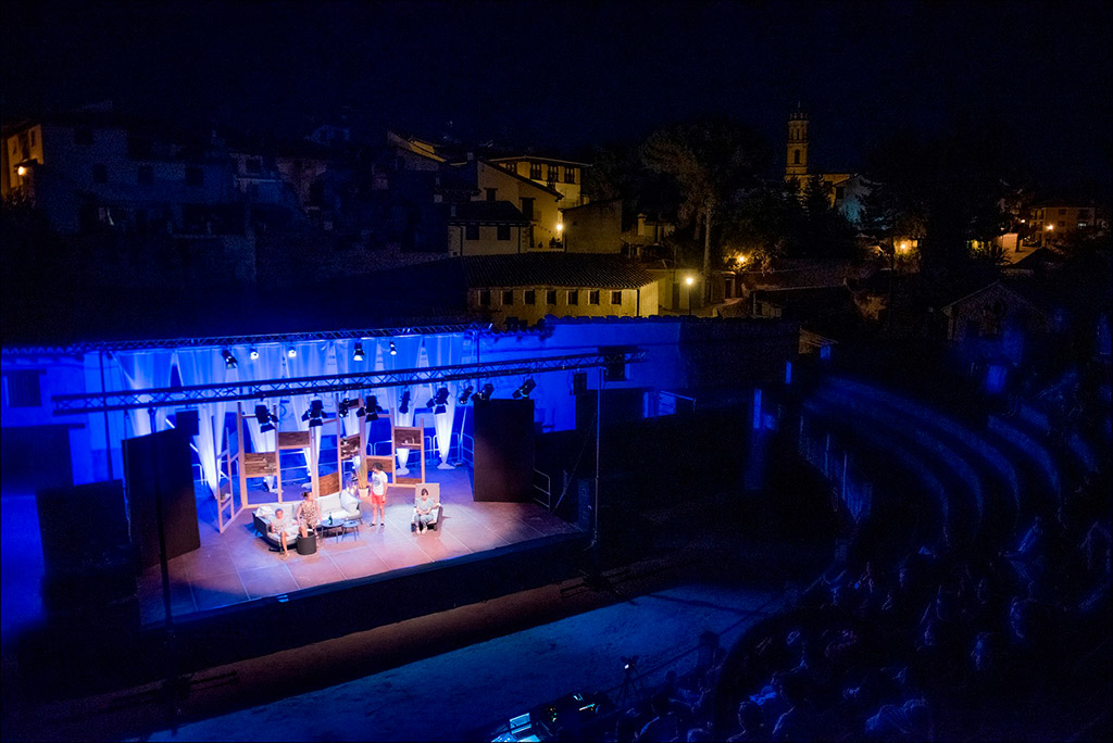 escenario en un castillo