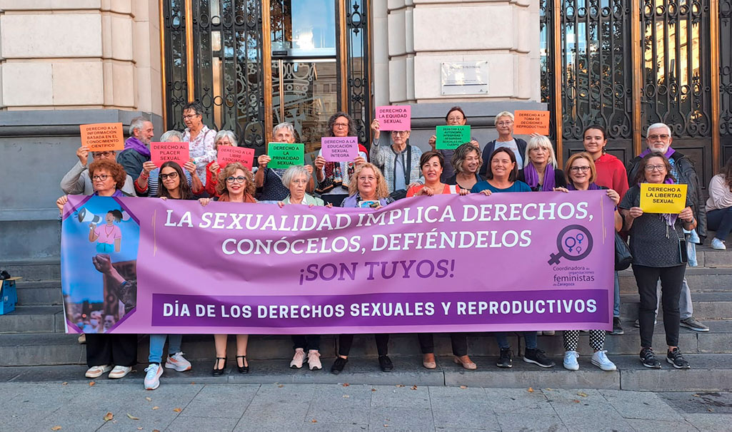 Concentración de la Coordinadora de Organizaciones Feministas este 28 de septiembre en Zaragoza por el Día de los Derechos Sexuales y Reproductivos y de la Interrupción del Embarazo
