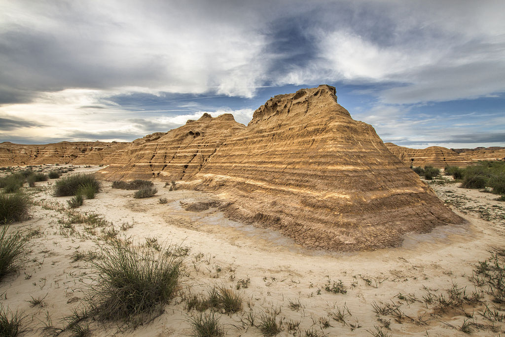 una formación rocoso en Bardenas