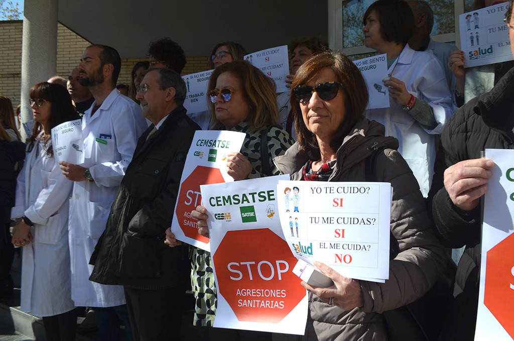 Movilización de CEMSATSE contra las agresiones al personal sanitario